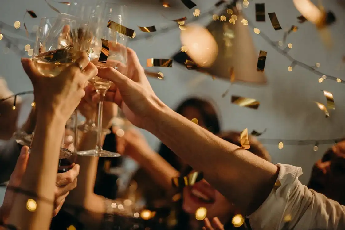 Guests celebrating at a private function